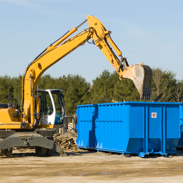 how does a residential dumpster rental service work in Orrum